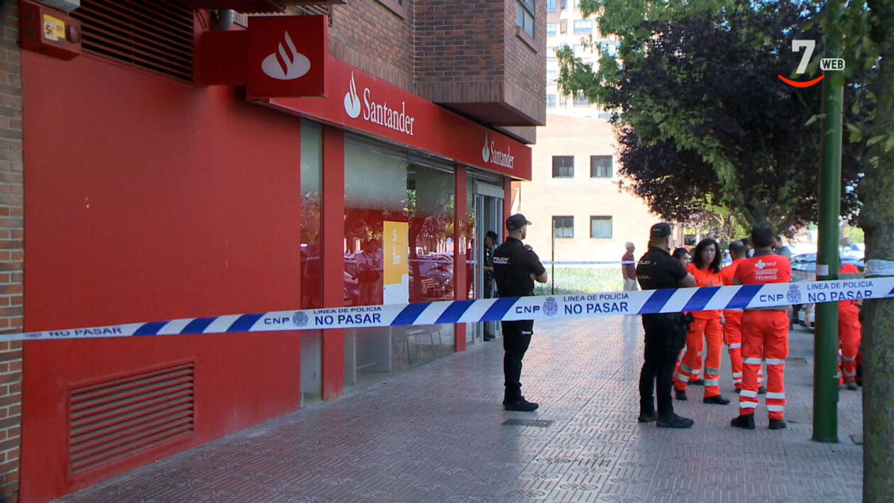 Fallece un atracador que huía de una sucursal bancaria de Burgos tras